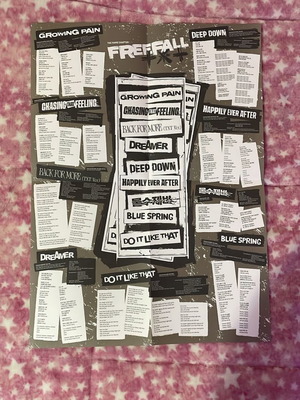 The Name Chapter Freefall TXT poster new with lyrics