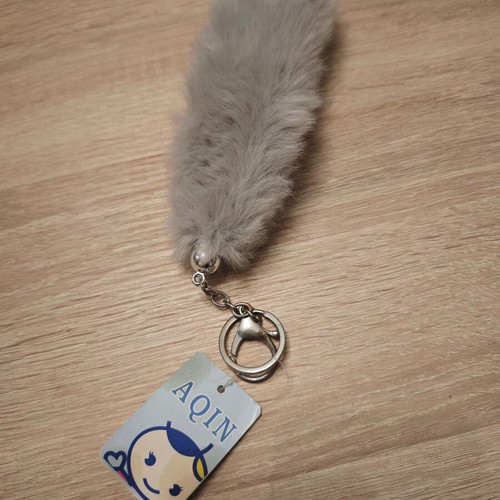 Keychain gray fur