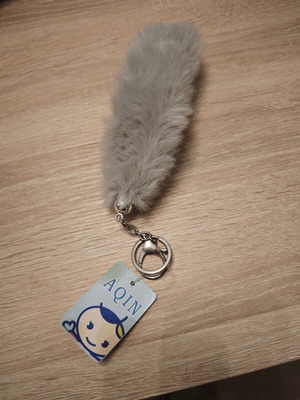 Keychain gray fur