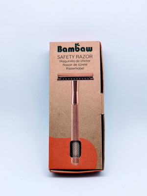 Bambaw γυναικεία safety razor rose gold με 5 λεπίδες νέα