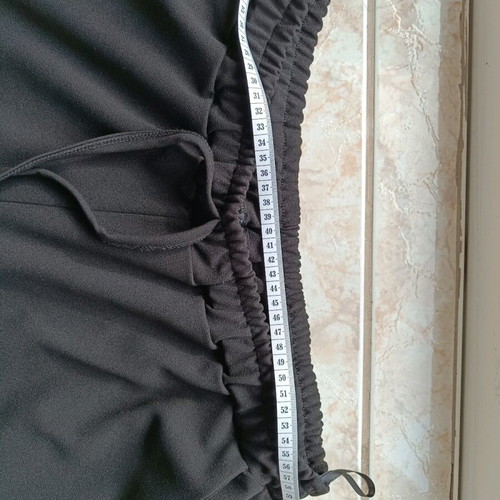 Black elastic pants like new, ideal for pregnancy, size XL