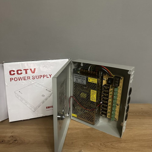 CCTV Power Supply 12V 10A 120W Metal 9-Channel