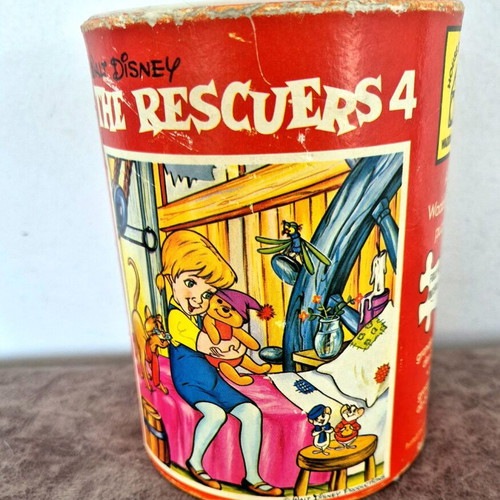Walt Disney Puzzle 1977 used, 64 pieces, missing 2