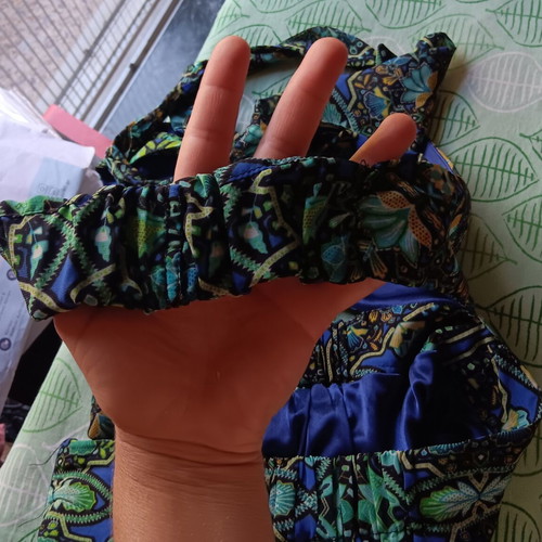 Maxi dress Milk and Honey large used, blue and green