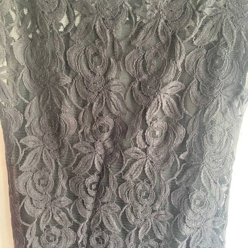 Lace blouse black like new, sexy elegant