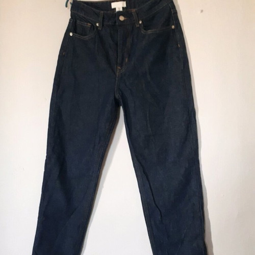 H&M mid-rise blue jeans new with rip, size M 38 10