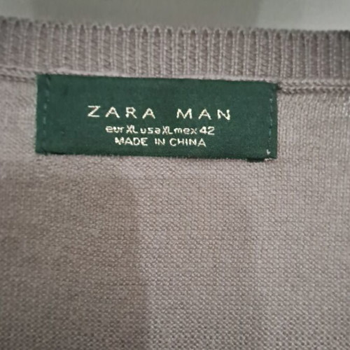 Zara thin sweater used, beige and brown, sizes L XL
