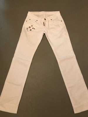 Dsquared2 λευκό παντελόνι super low waisted μεταχειρισμένο
