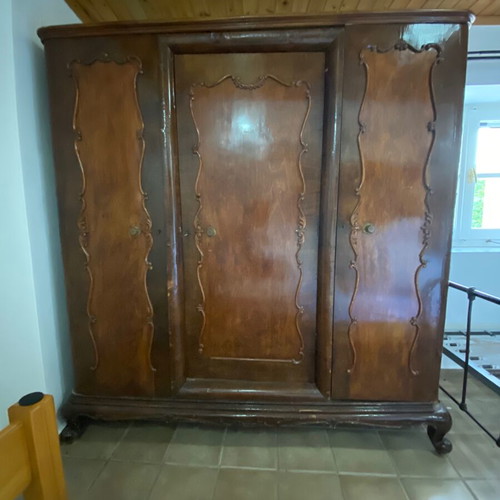 Vintage Trifylli solid wood wardrobe used