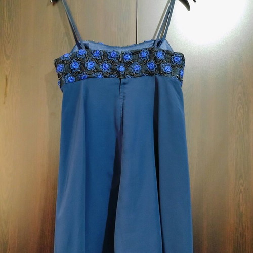 Women's cocktail dress like new, size L, blue