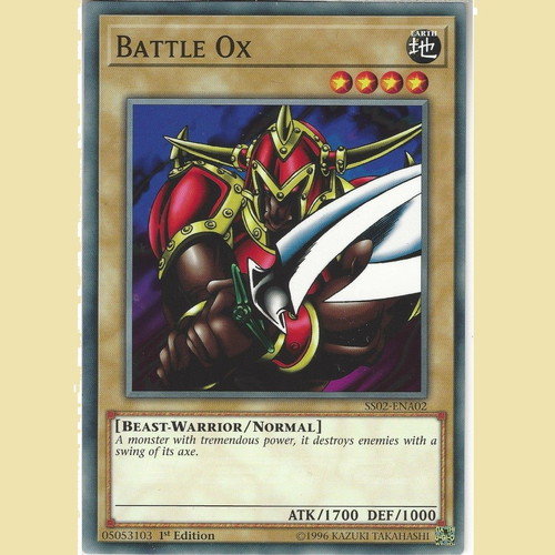 Battle Ox Yu-Gi-Oh! card SS02-ENA02