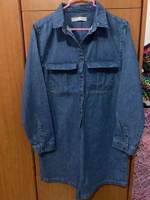 Zara girls denim jumpsuit size 13-14 years like new, blue