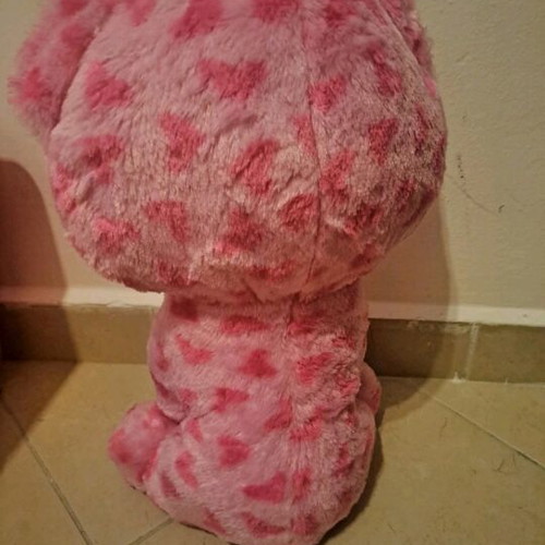 Pink Plush Cat medium size like new