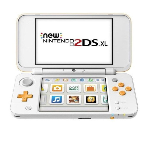 Nintendo New 2DS XL console white-orange used