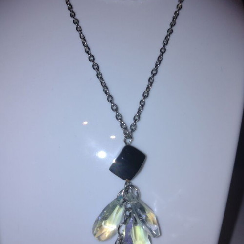 Dalila fashion necklace used, colorful, metal