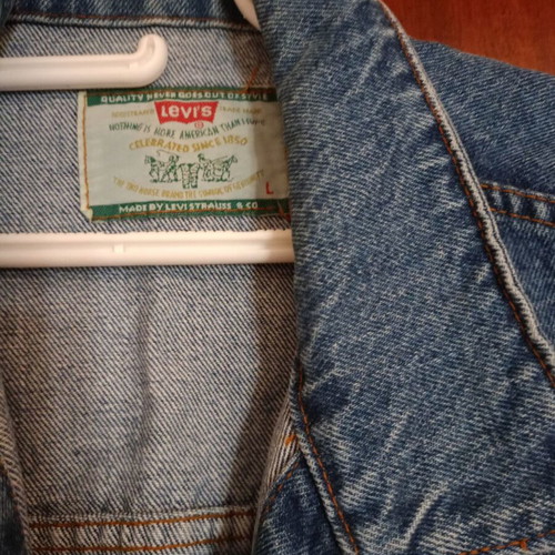Levi's Vintage Denim Jacket 1980s relaxed fit size L/XL like new, blue