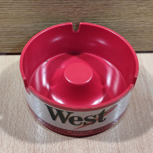 West Cigarettes Plastic Ashtray used, vintage advertising