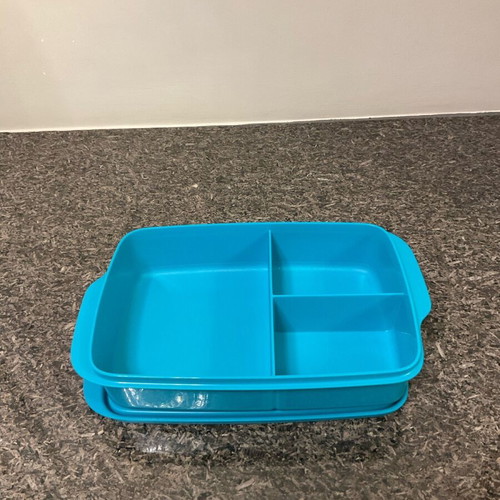 Tupperware Snack Box Sandwich 1 L dark turquoise, new