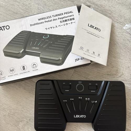 Lekato Wireless Bluetooth Page Turner Pedal