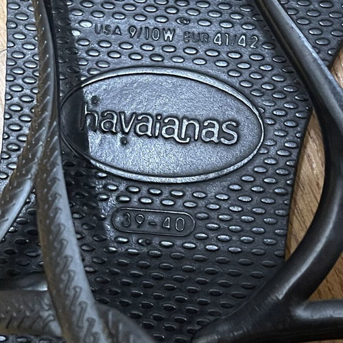 Havaianas Luna sandals black, like new, size 38-39