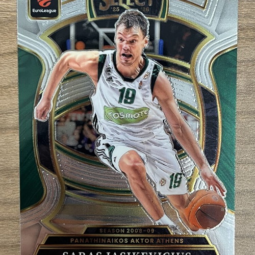 2025-26 Panini Select Euroleague Basketball Card Saras Jasikevicius like new
