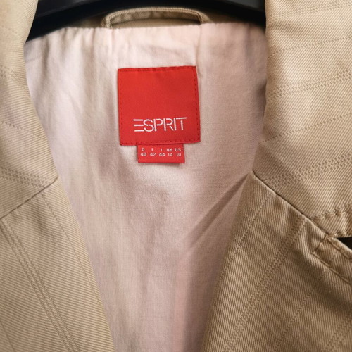 Esprit beige blazer used, tailored fit, size M
