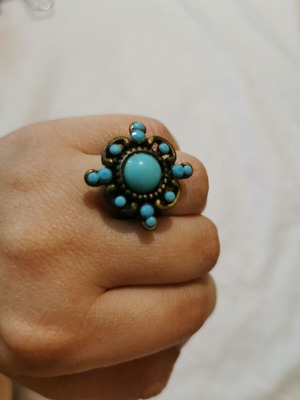 Summer ring like new with mandala pattern