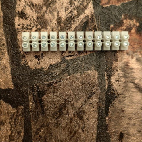 Terminal blocks for 1.5 cable white pack of 12x12