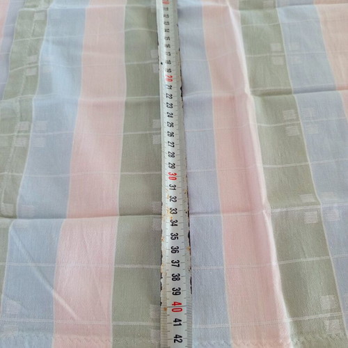 Handmade tablecloth set with 6 napkins pastel colors, like new