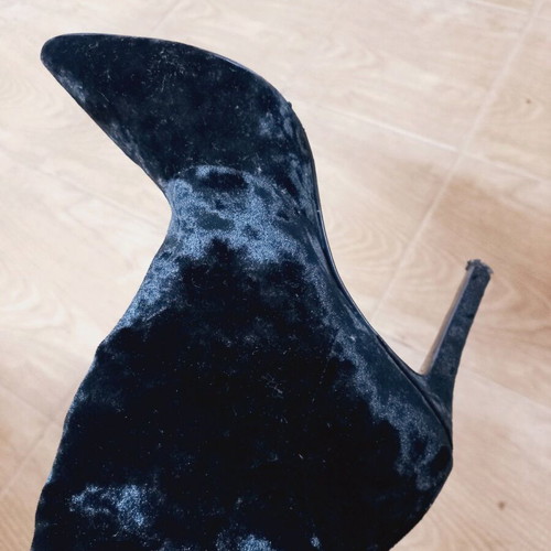 Stephen Good boots used, velvet, size 39, black