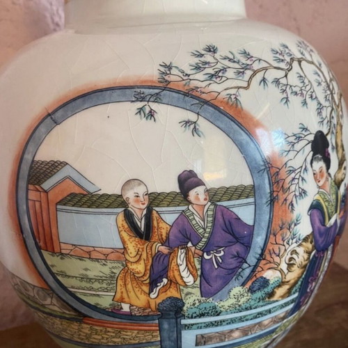 Vintage vase used, height 43cm, circumference 73cm