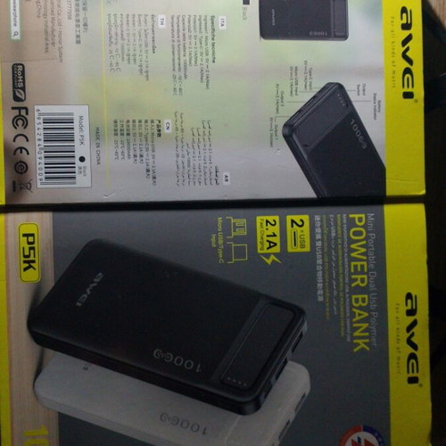 Power bank 10000mAh black Awei new