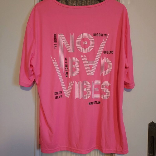 Shein pink athletic T-shirt like new, size XXXL