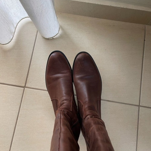 Rollini leather brown over-the-knee boots like new, size 39
