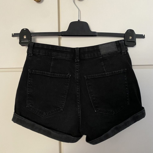 Bershka high waisted black shorts