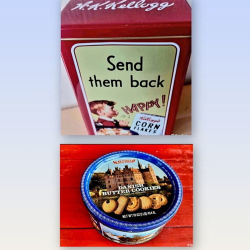 Kellogg's Corn Flakes 2005 and Danish Cookies Vintage Collectible Set like new