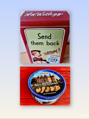 Kellogg's Corn Flakes 2005 and Danish Cookies Vintage Collectible Set like new