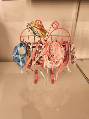 Ribbons new, assorted for crafts with butterfly hanger gift