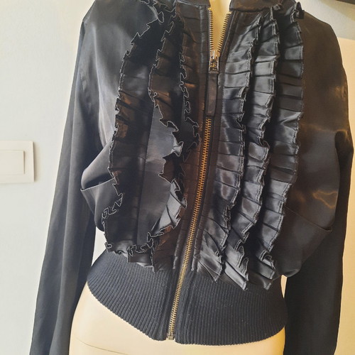 Black cardigan used, size small, V & M