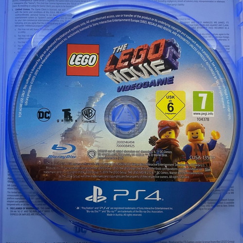 LEGO The Lego Movie 2 game for PlayStation 4 used