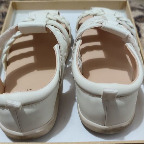 H&M sandals used, white, size 24