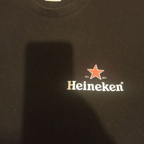 Heineken t-shirt black like new, size L
