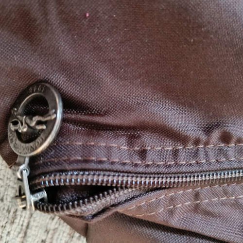 Longchamp document and laptop clutch like new, dark brown