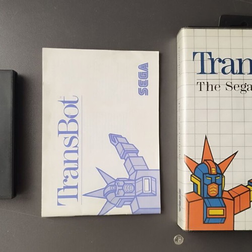 Sega Master System TransBot game used, works normally