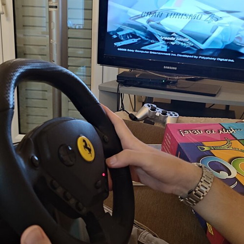 Thrustmaster Ferrari GT racing wheel for PlayStation 2 and PC
