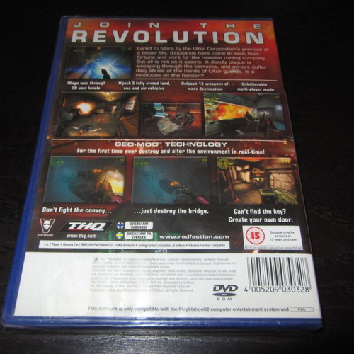 Red Faction Sony PlayStation 2 παιχνίδι καινούργιο σφραγισμένο