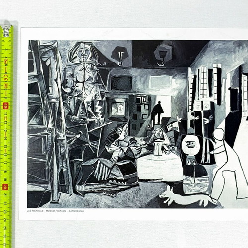 Pablo Picasso Las Meninas art print used, black and white