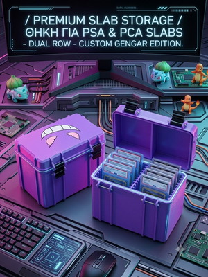 Κουτί αποθήκευσης PSA Slab Gengar έκδοση καινούργιο, προσαρμοσμένο 3D εκτυπωμένο
