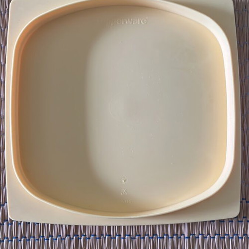 Tupperware cheese container slightly used with scratches