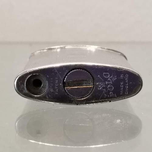 Polo lighter used vintage metal with embossed design